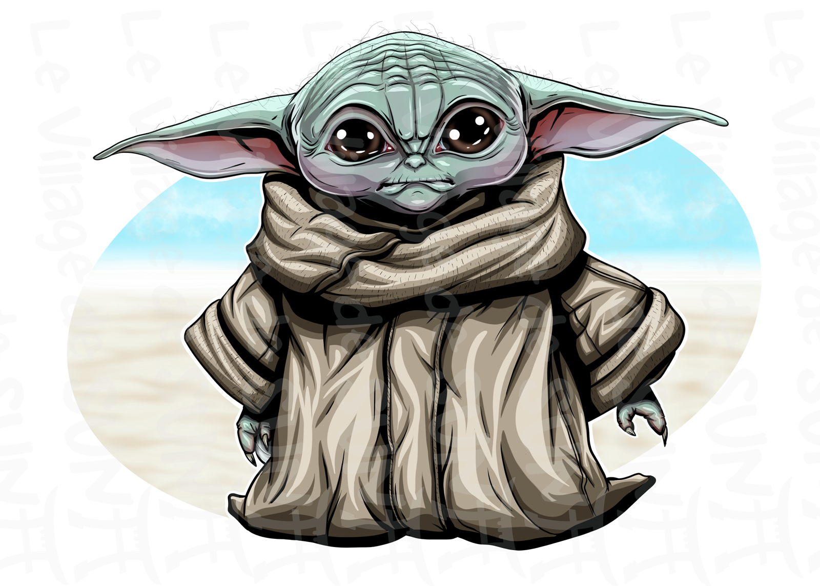 Grogu (Baby Yoda) – Art Print Édition Limitée