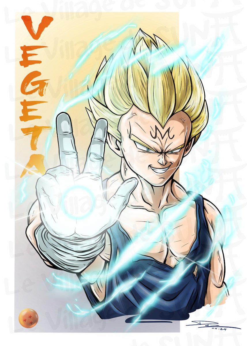Vegeta – Art Print Édition Limitée