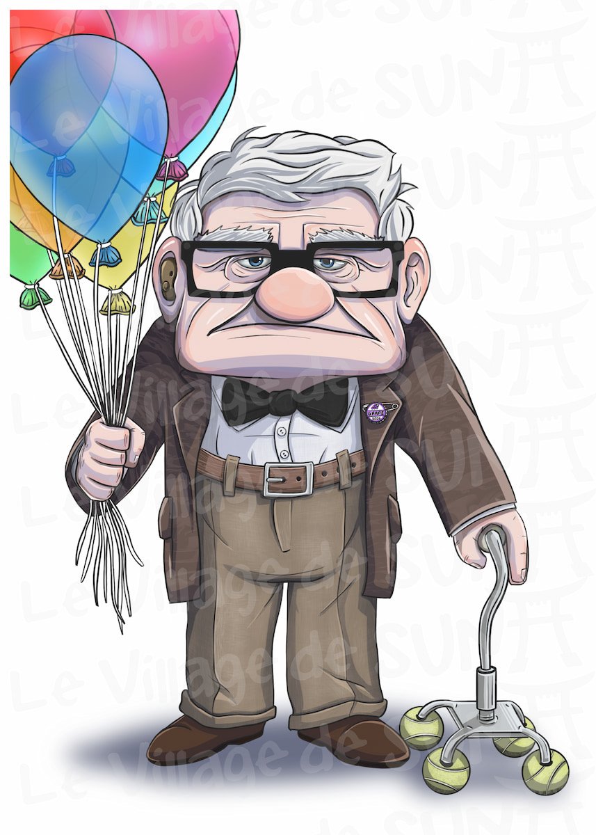 Carl (Là-Haut) – Art Print Édition Limitée