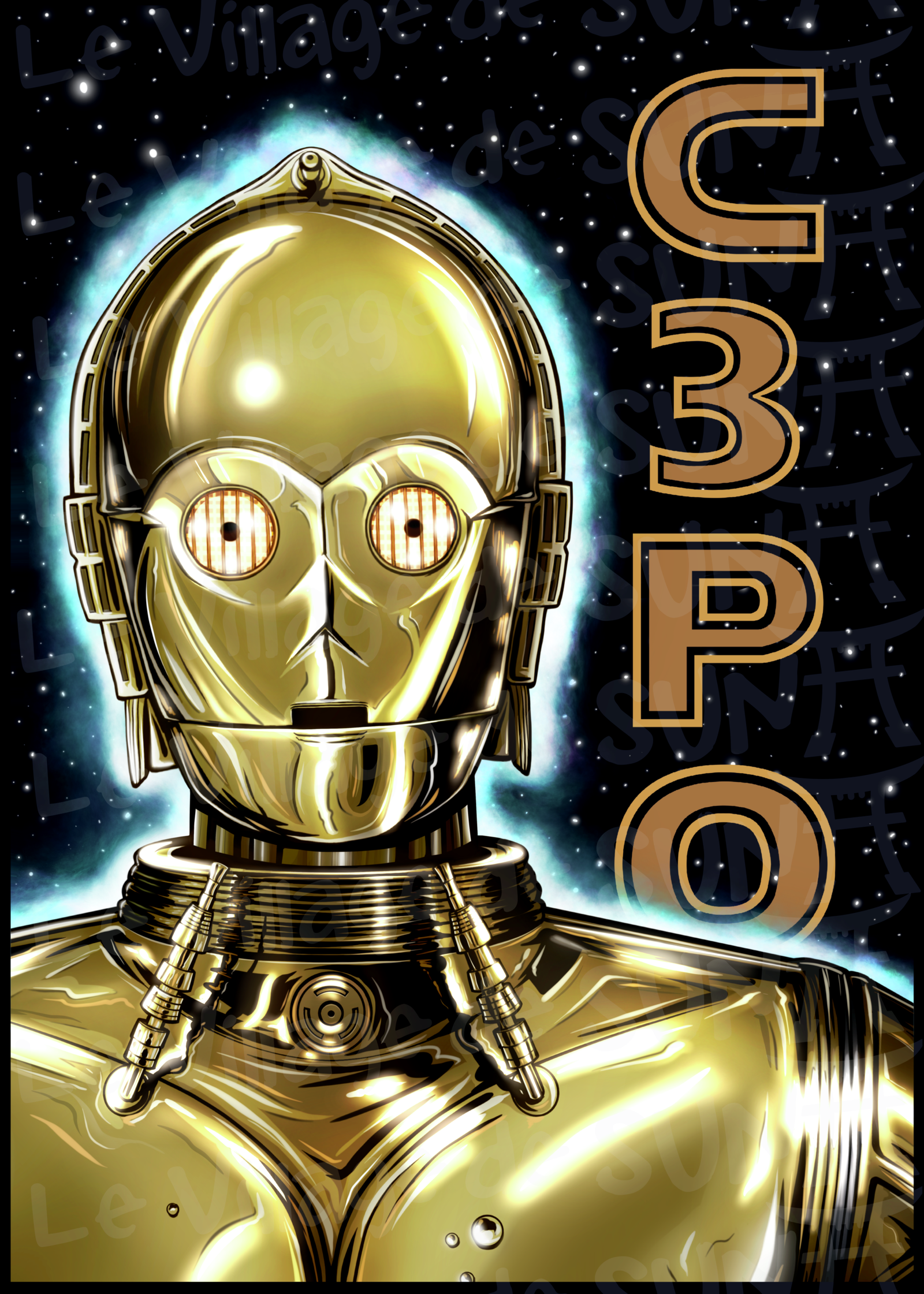 C3PO – Art Print Édition Limitée