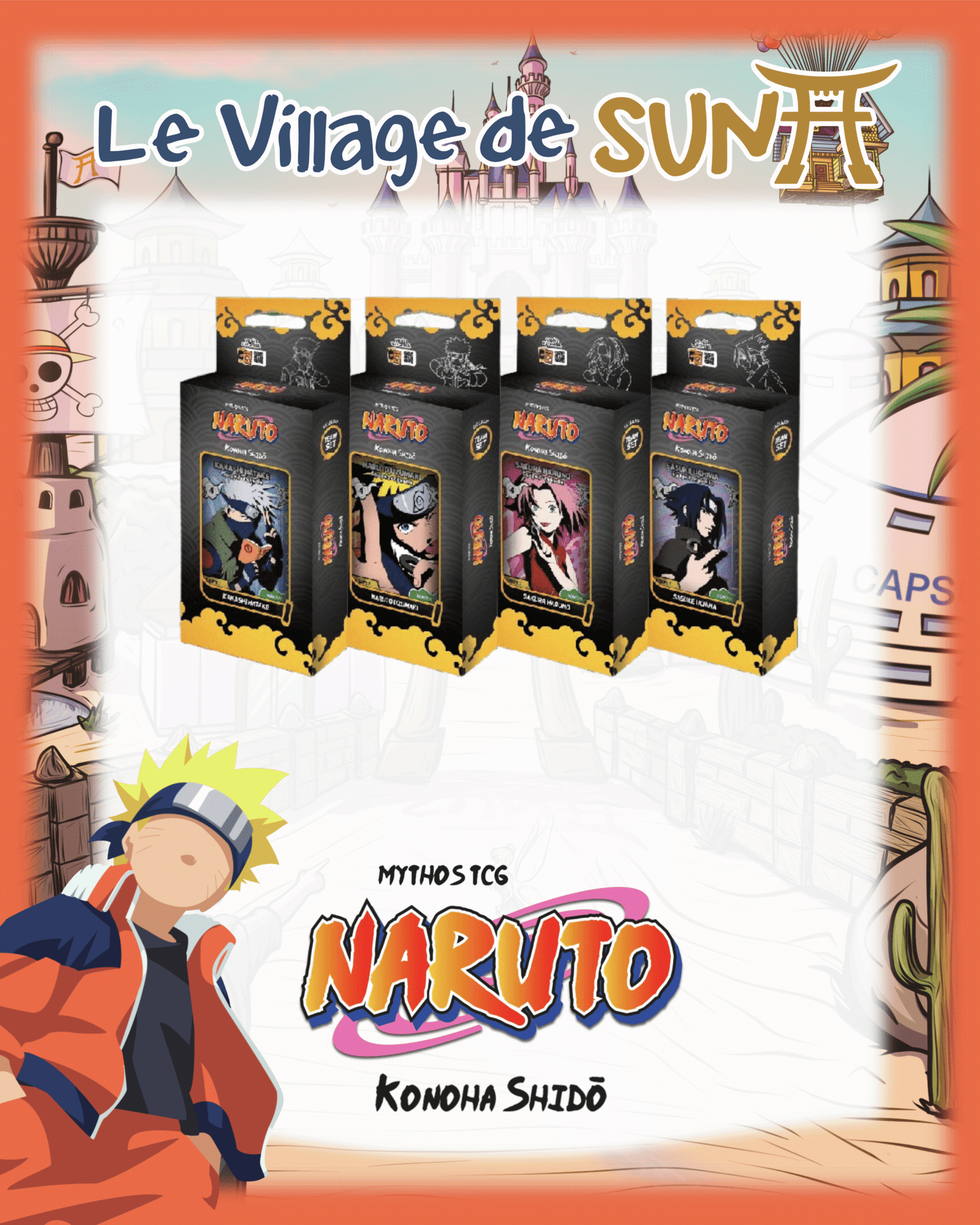Naruto Mythos TCG - Team Set - 4 exemplaires - Français 2e Edition