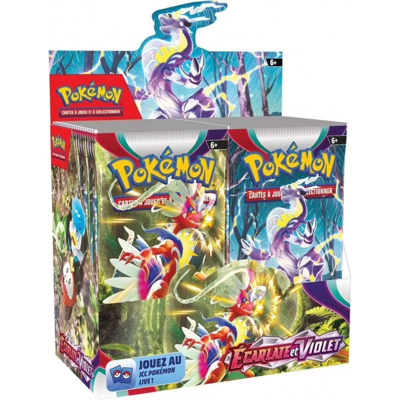 Display 36 Boosters Écarlate & Violet - EV01 - Français + Protection acrylique