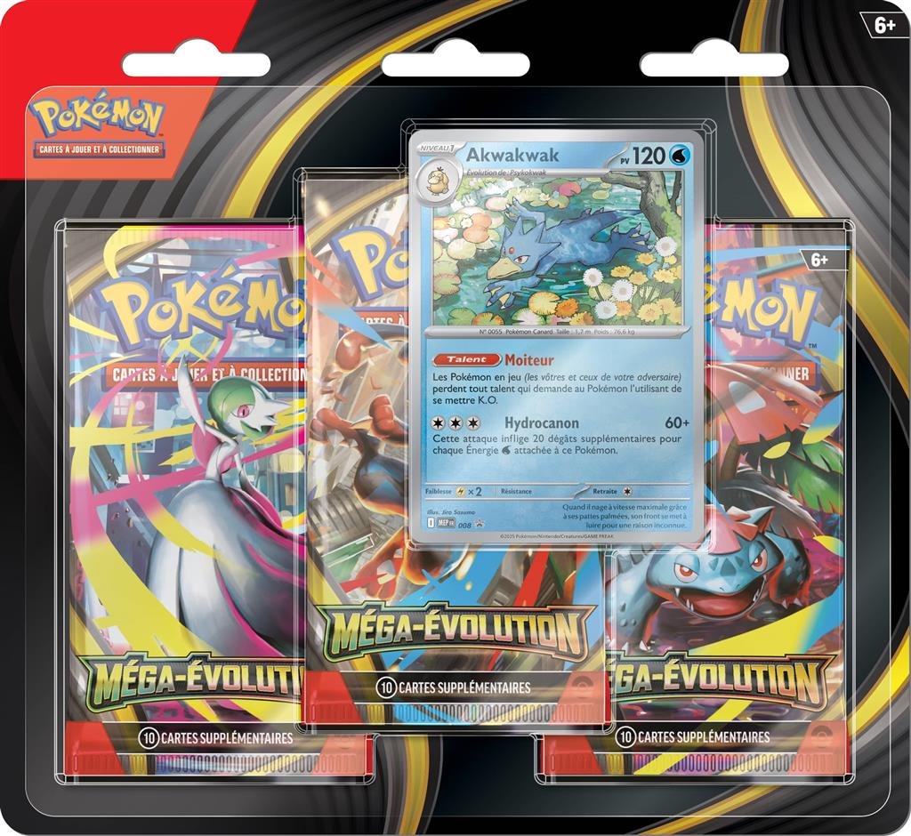 Pokémon - Tripack - Méga Évolution - Français (visuel aléatoire)
