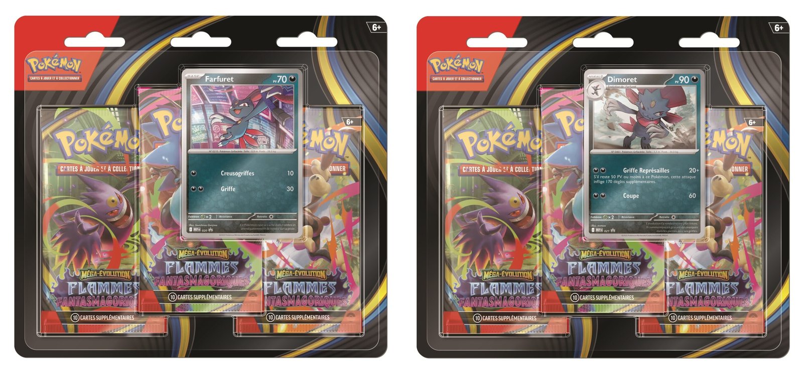 Pokémon - Tripack - Flammes Fantasmagoriques - Français (visuel aléatoire)